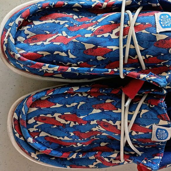 Hey Dude Men’s Fish Camo Slip-On Loafer Shoes Lightweight Casual - 8 - Picture 9 of 9